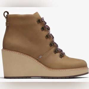 TOMS Women's Melrose Water-Resistant Lace-Up Wedge Hiker NWOT